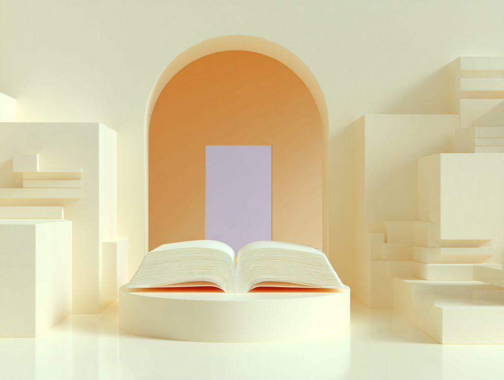 Illustration 3D minimaliste en tons beige — composition abstraite évoquant l'immobilisation du capital et la garantie du rendement à terme