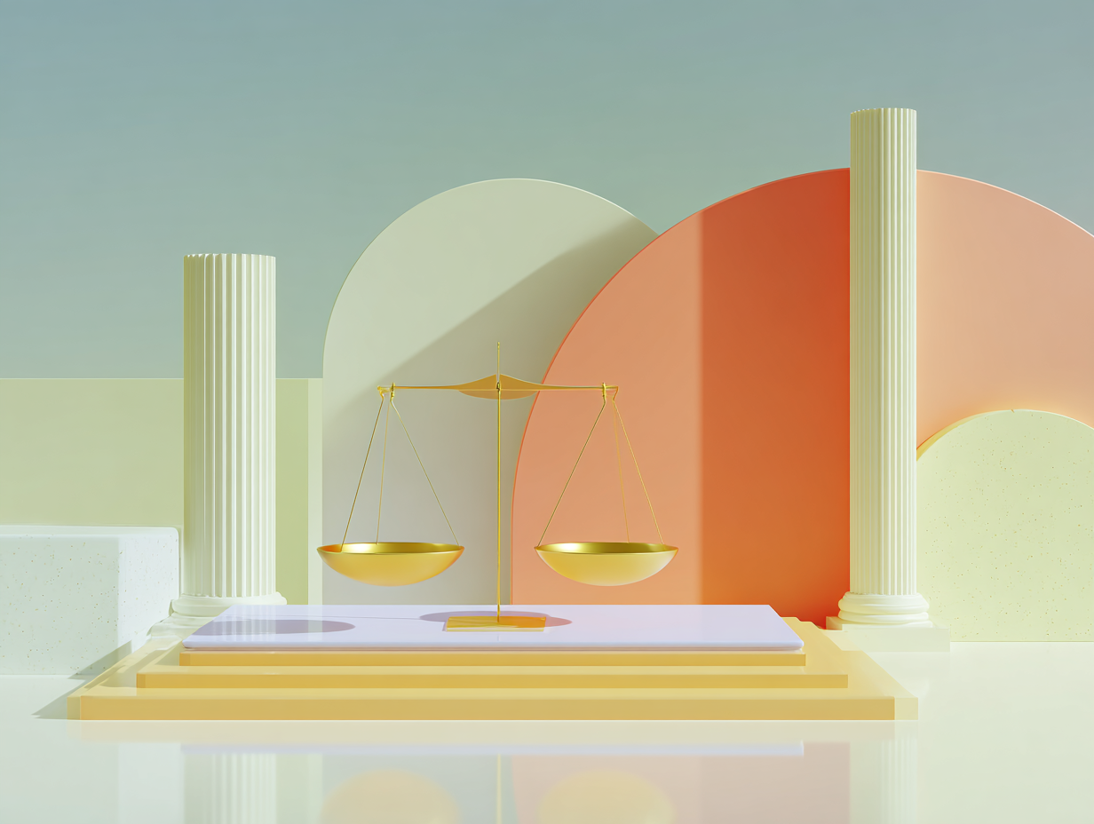 #1 alt_description
Série d'éléments rectangulaires en pente, petit cube sur plaque étroite, grande paroi à l'arrière, surfaces mates et ombre douce

#2 alt_description
Balance stylisée en 3D avec deux plateaux lisses, pivot fin, ombres allongées, surface mate et arrière-plan dégagé

#3 alt_description
Barres verticales extrudées en graphique en chandeliers, mèches fines, alignement en perspective, surfaces mates, arrière-plan épuré

#4 alt_description
Ordinateur portable minimal ouvert, écran montrant une matrice de points, tuiles empilées devant, surfaces mates, arrière-plan dégagé