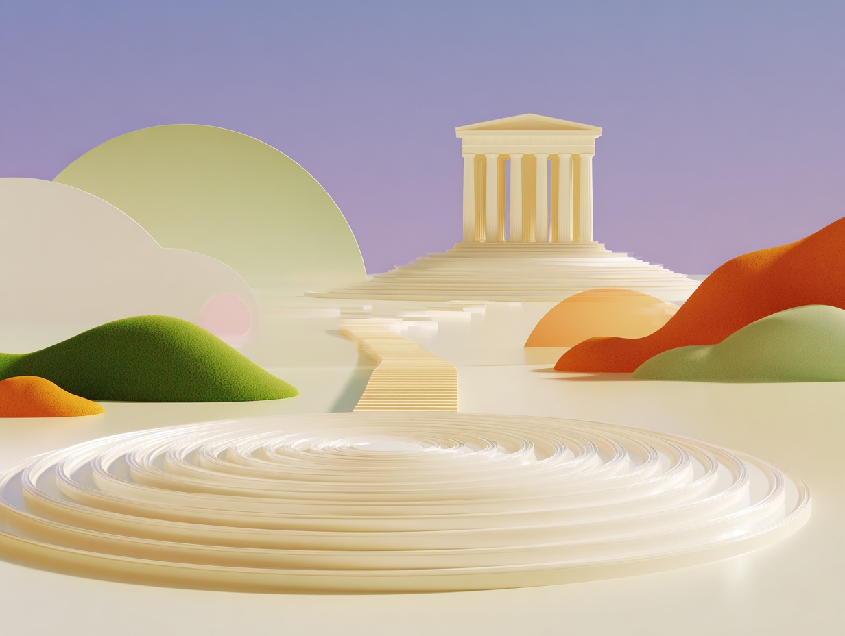 #1 alt_description
Platte avec découpes en premier plan, anneaux concentriques empilés au milieu, monolithe rectangulaire en arrière, surfaces mates et microtexture.

#2 alt_description
Empilement de blocs rectangulaires mats au premier plan, socle fendu au milieu, plaque horizontale avec ouverture ronde en arrière.

#3 alt_description
Carte bancaire abstraite en 3D au premier plan avec puce gravée, plans empilés au milieu, colonne verticale en arrière, surfaces mates.

#4 alt_description
Porte de coffre-fort circulaire stylisée au premier plan, anneau de piliers segmentés au milieu, mur plat avec niches en arrière, surfaces mates.